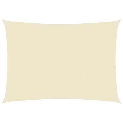 Zonnescherm rechthoekig 3,5x5 m oxford stof crèmekleurig 3.5 x 5 m