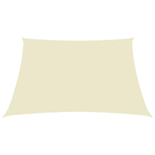Zonnescherm rechthoekig 5x6 m oxford stof crèmekleurig 5 x 6 m