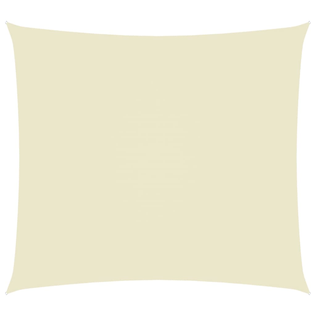 Zonnescherm rechthoekig 6x7 m oxford stof crèmekleurig 6 x 7 m