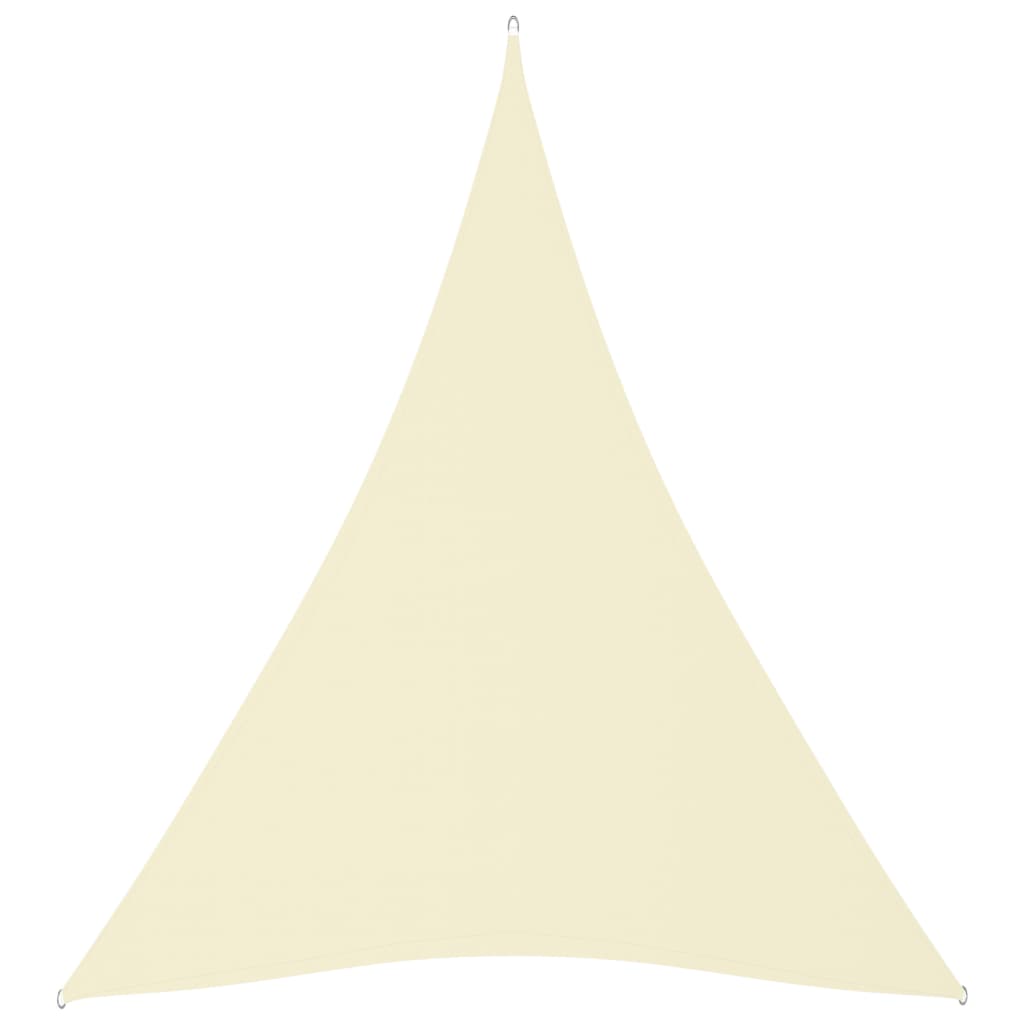 Zonnescherm Driehoekig Oxford Stof Kleurig 3 x 4 x 4 m Crème