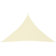 Zonnescherm Driehoekig Oxford Stof Kleurig 5 x 5 x 6 m Crème