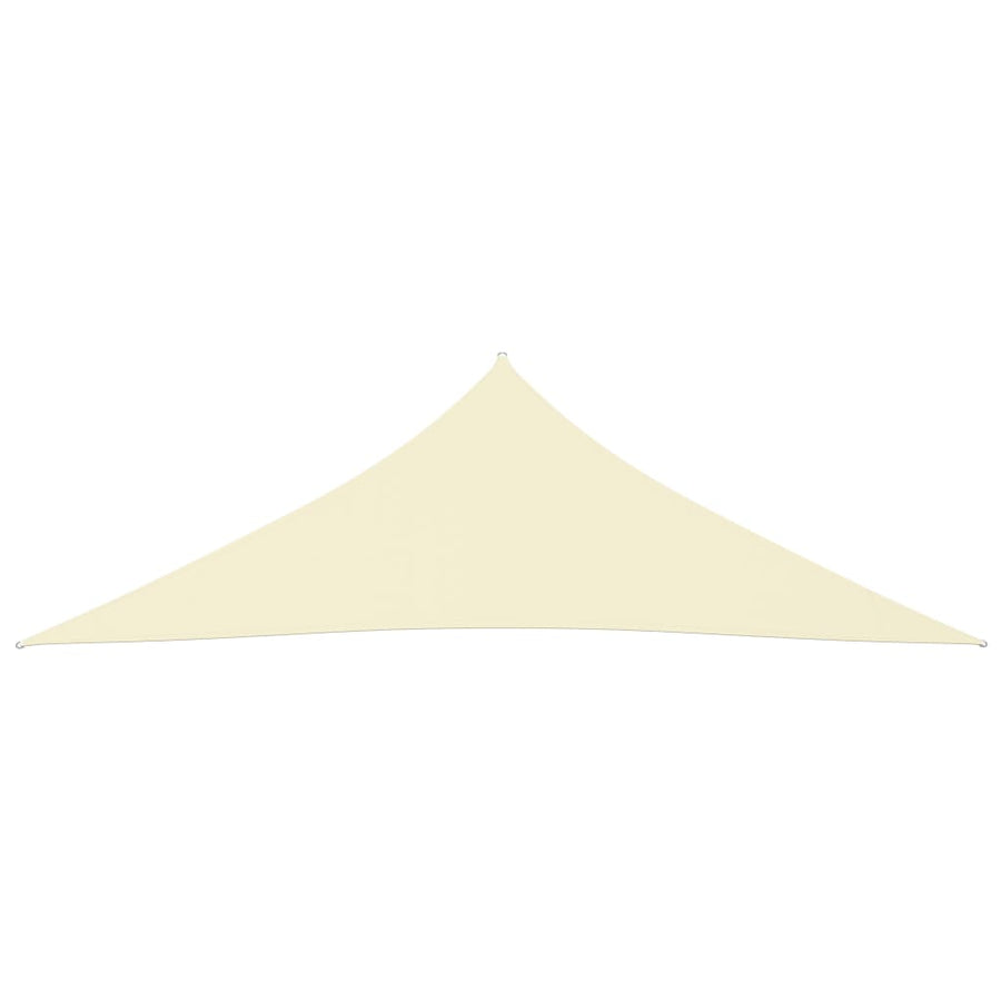 Zonnescherm Driehoekig Oxford Stof Kleurig 5 x 5 x 6 m Crème