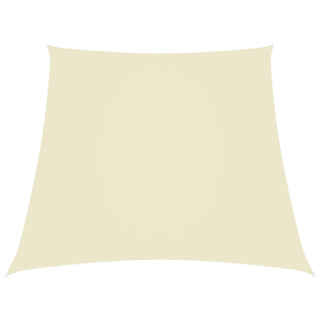 Zonnezeil Trapezium Oxford Stof Kleurig 2/4 x 3 m Crème