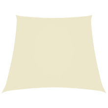 Zonnezeil Trapezium Oxford Stof Kleurig 2/4 x 3 m Crème