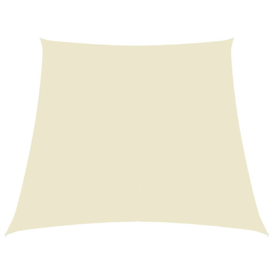 Zonnezeil Trapezium Oxford Stof Kleurig 2/4 x 3 m Crème