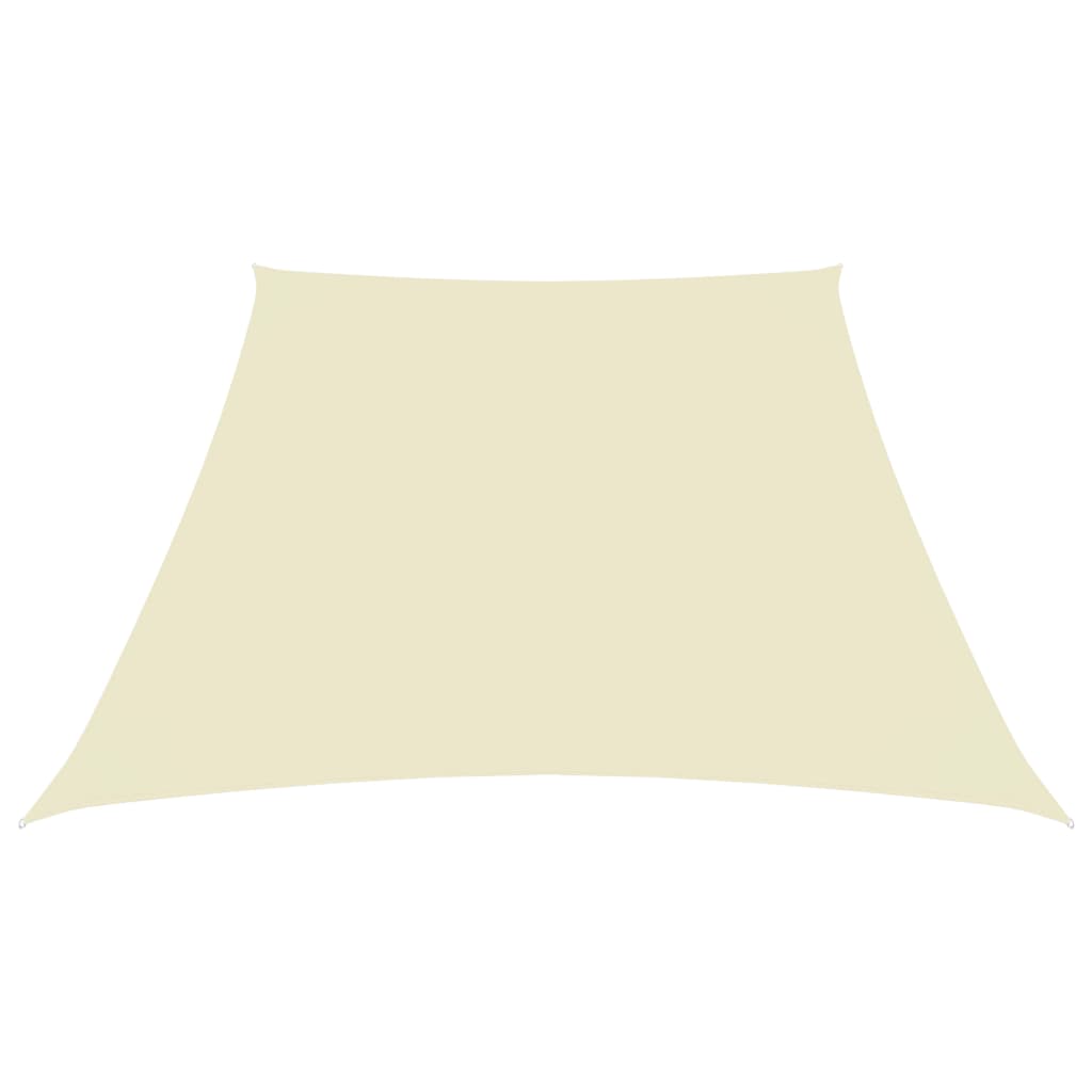Zonnezeil Trapezium Oxford Stof Kleurig 2/4 x 3 m Crème