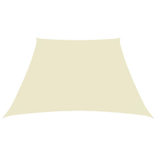 Zonnezeil Trapezium Oxford Stof Kleurig 2/4 x 3 m Crème