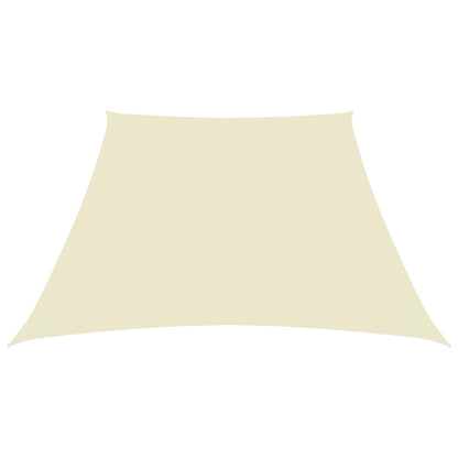 Zonnezeil Trapezium Oxford Stof Kleurig 2/4 x 3 m Crème
