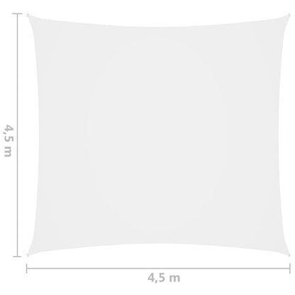 Zonnescherm vierkant 4,5x4,5 m oxford stof wit 4.5 x 4.5 m Wit