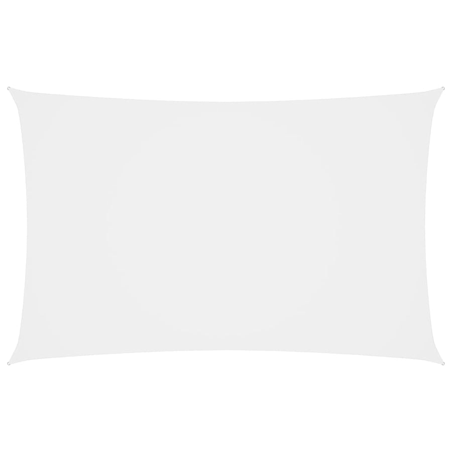 Zonnescherm Rechthoekig Oxford Stof Wit 3 x 6 m