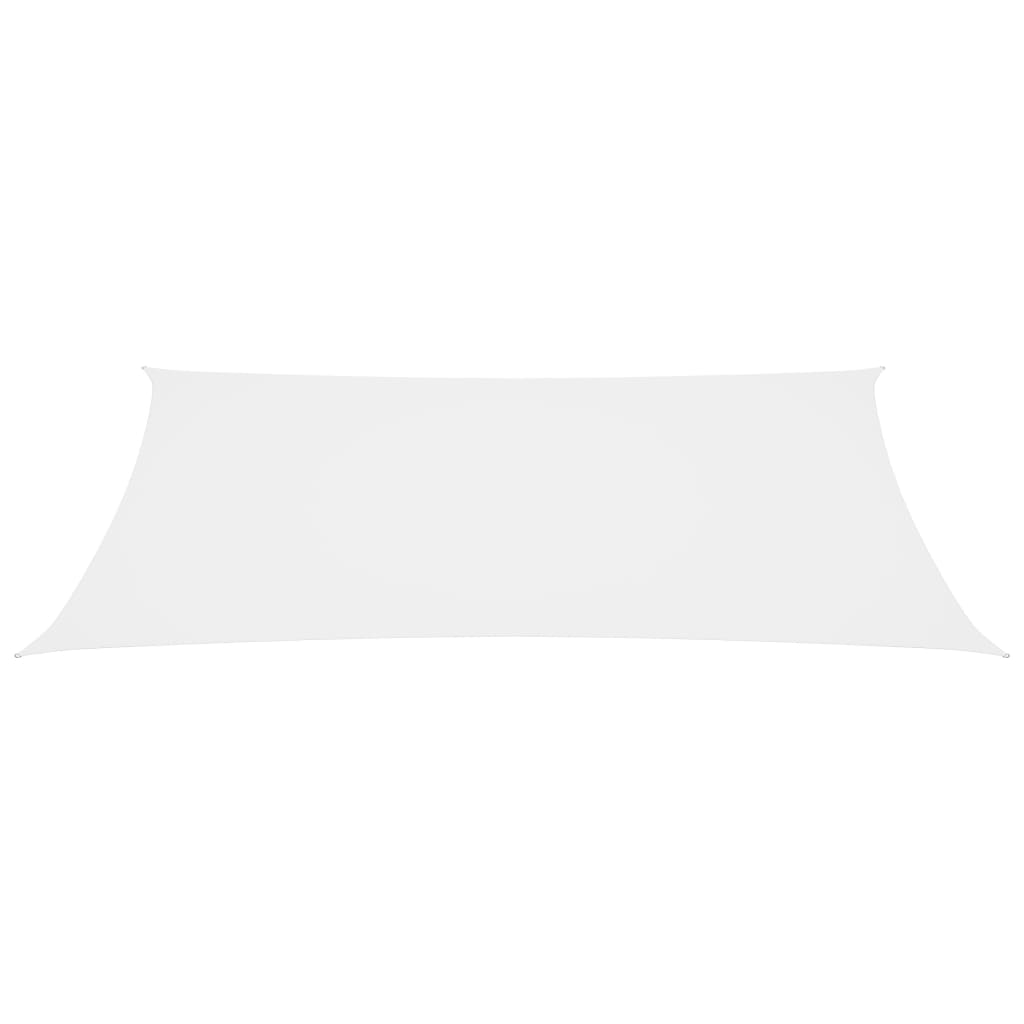 Zonnescherm Rechthoekig Oxford Stof Wit 4 x 7 m