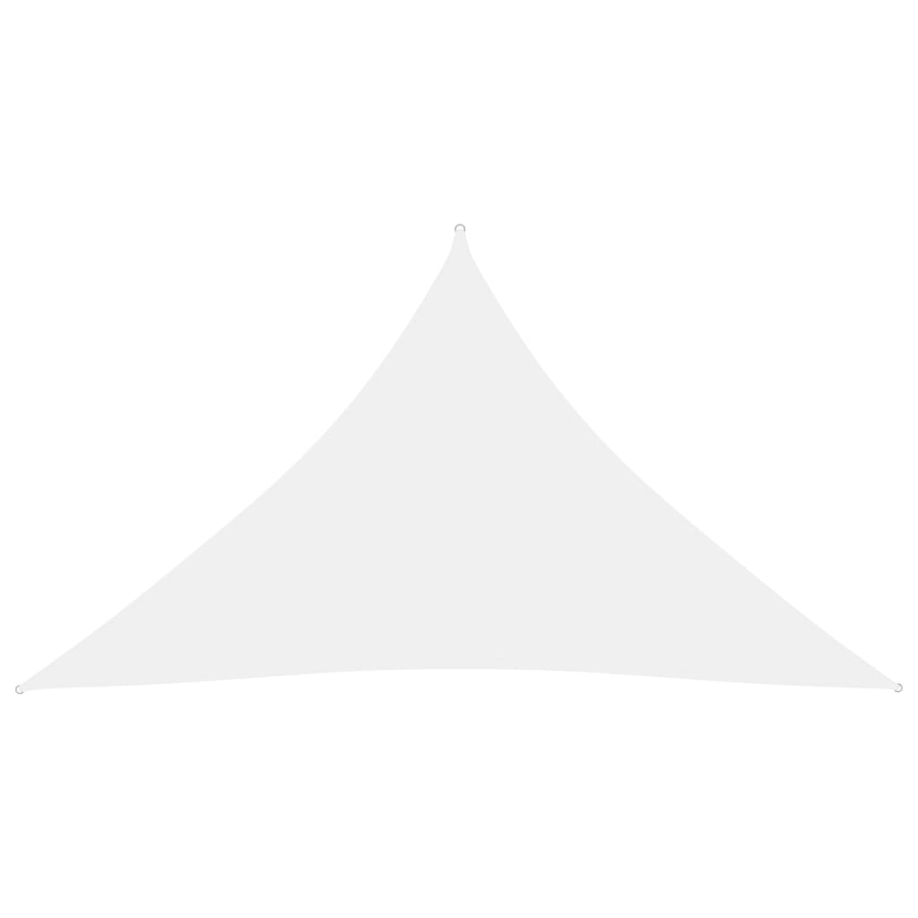 Zonnescherm Driehoekig 3,5X3,5X4,9 M Oxford Stof 3.5 x 3.5 x 4.9 m Wit