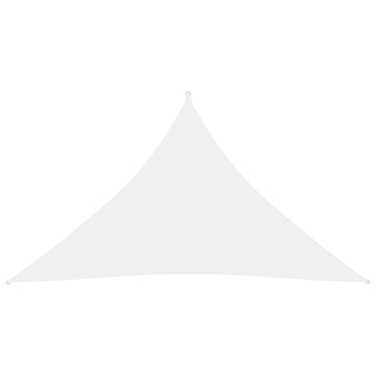 Zonnescherm Driehoekig 3,5X3,5X4,9 M Oxford Stof 3.5 x 3.5 x 4.9 m Wit