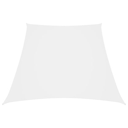 Zonnezeil Trapezium Oxford Stof 2/4 x 3 m Wit