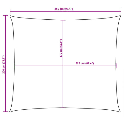 Zonnescherm Rechthoekig 2X2,5 M Oxford Stof Kleurig Terracotta 2 x 2.5 m