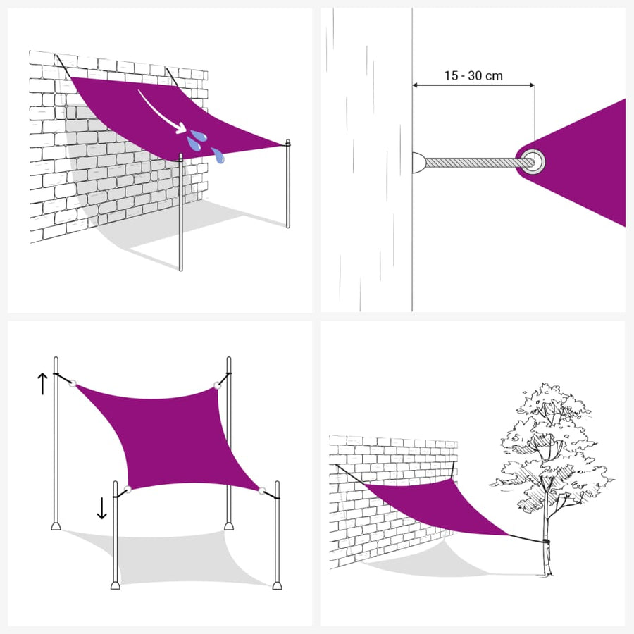 Zonnescherm Rechthoekig 2,5X3,5 M Oxford Stof Kleurig Terracotta 2.5 x 3.5 m