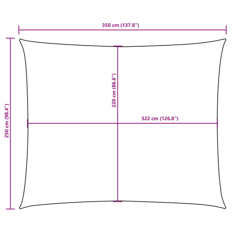 Zonnescherm Rechthoekig 2,5X3,5 M Oxford Stof Kleurig Terracotta 2.5 x 3.5 m