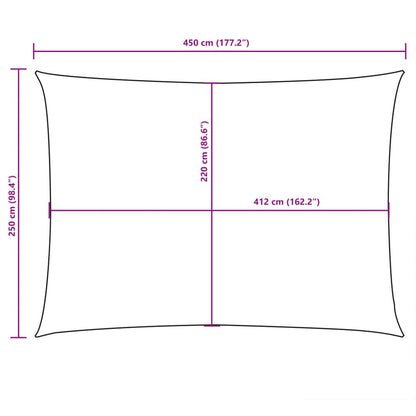 Zonnescherm Rechthoekig 2,5X4,5 M Oxford Stof Kleurig Terracotta 2.5 x 4.5 m