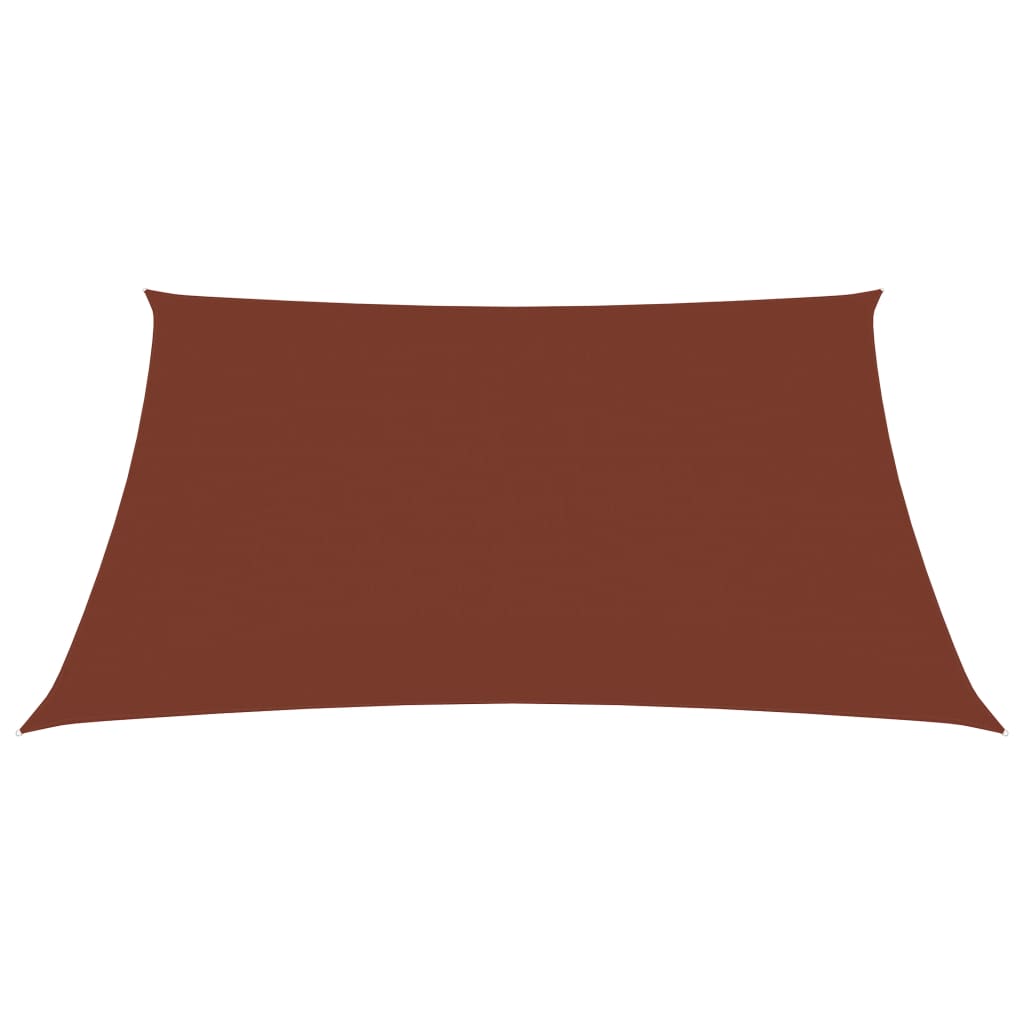 Zonnescherm rechthoekig 3x4,5 m oxford stof terracottakleurig 3 x 4.5 m