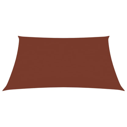 Zonnescherm rechthoekig 3x4,5 m oxford stof terracottakleurig 3 x 4.5 m