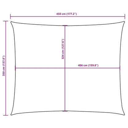 Zonnescherm Rechthoekig 3,5X4,5 M Oxford Stof Kleurig Terracotta 3.5 x 4.5 m
