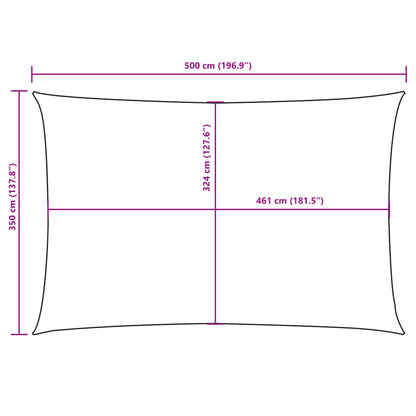Zonnescherm Rechthoekig 3,5X5 M Oxford Stof Kleurig Terracotta 3.5 x 5 m