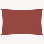 Zonnedoek rechthoek 5x8 m oxford stof terracotta