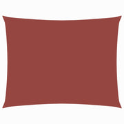 Zonnedoek rechthoekig 6x7 m oxford stof terracotta