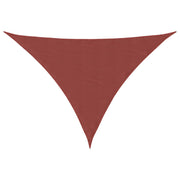Zonnescherm driehoekig 2.5x2.5x3.5 m terracotta oxford stof