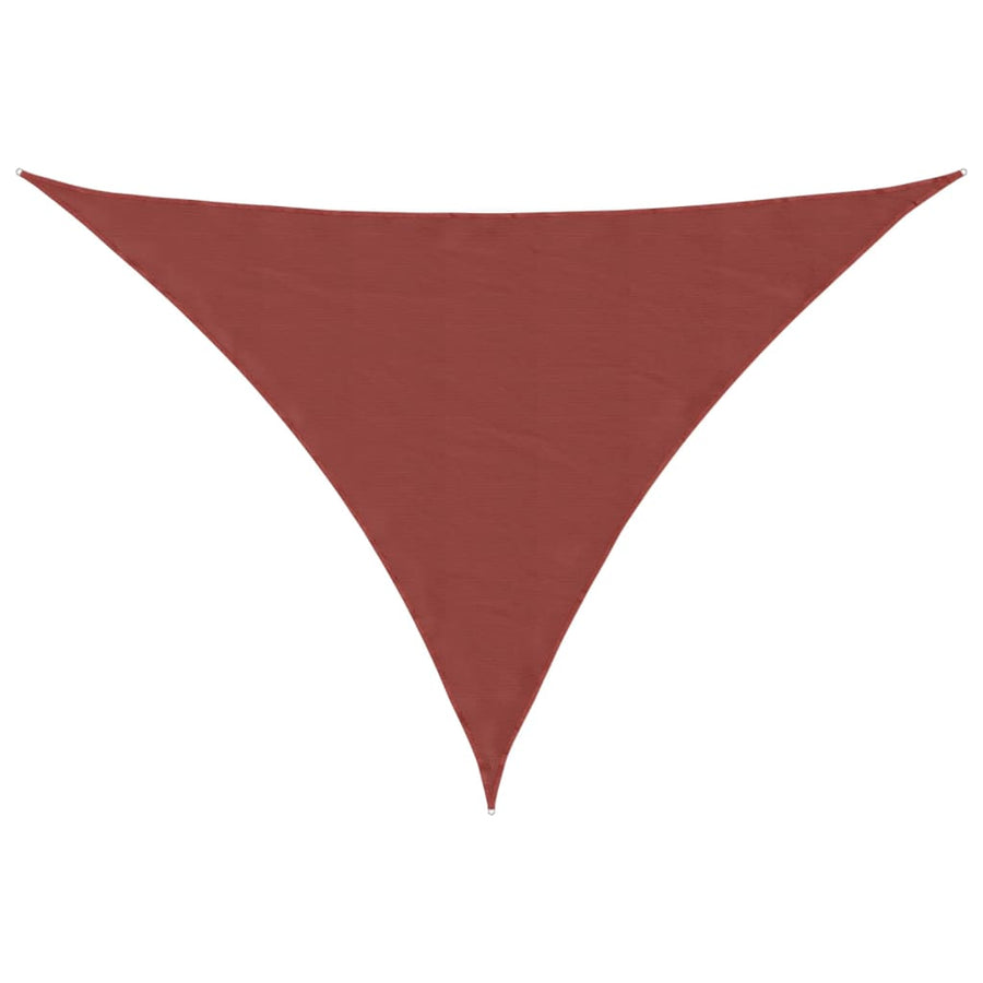 Zonnescherm driehoekig 2,5x2,5x3,5 m oxford stof terracotta