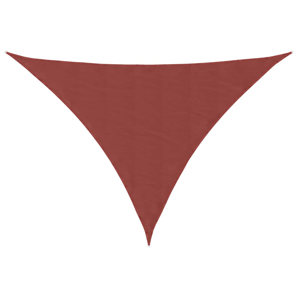 Zonnescherm Driehoekig Oxford Stof Kleurig Terracotta 3 x 4 x 4 m