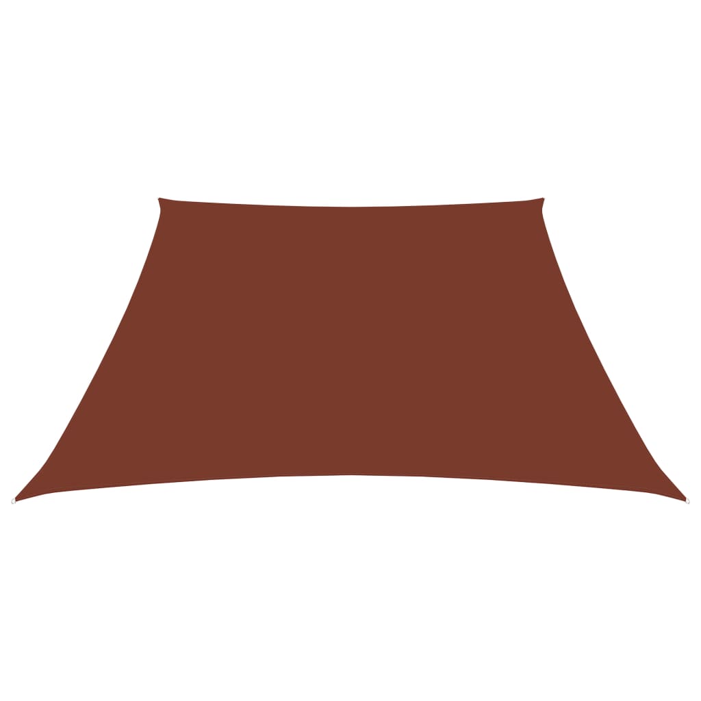 Zonnezeil Trapezium Oxford Stof Kleurig 2/4 x 3 m Terracotta