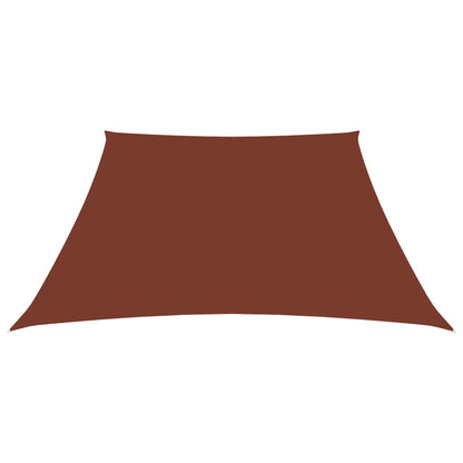 Zonnezeil Trapezium Oxford Stof Kleurig 2/4 x 3 m Terracotta