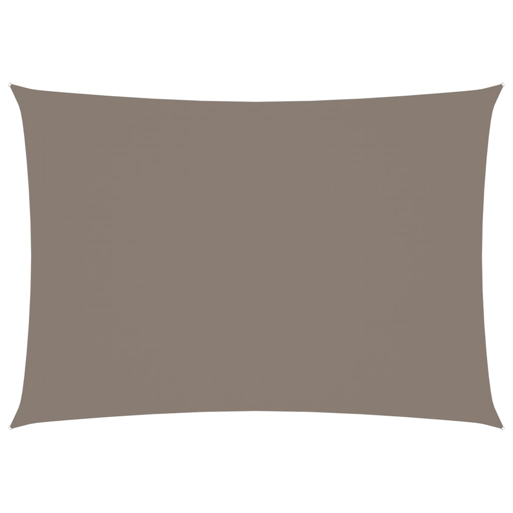 Zonnescherm Rechthoekig Oxford Stof Taupe 3 x 4 m