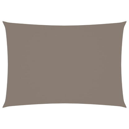Zonnescherm Rechthoekig Oxford Stof Taupe 3 x 4 m