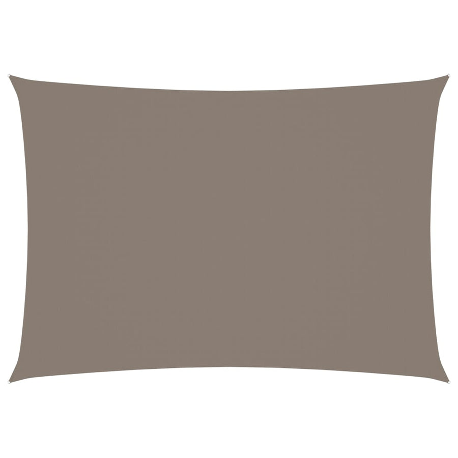 Zonnescherm Rechthoekig Oxford Stof Taupe 3 x 4 m
