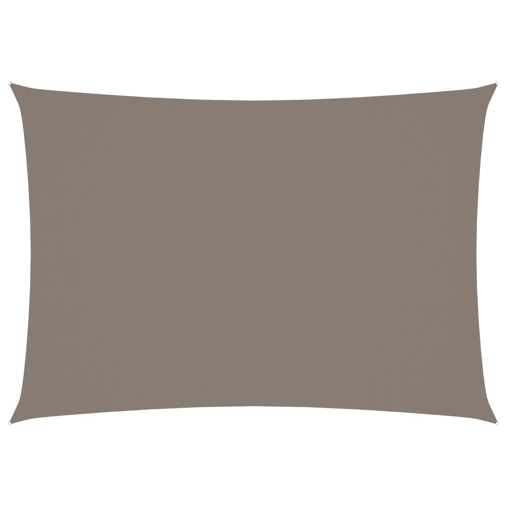 Zonnescherm Rechthoekig Oxford Stof Taupe 3 x 5 m