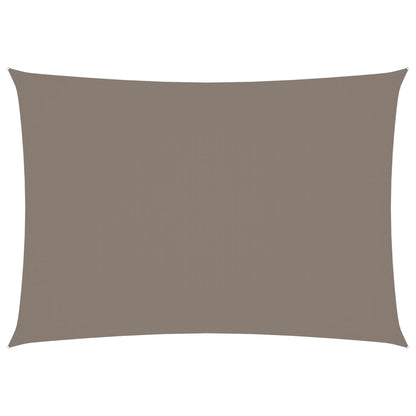 Zonnescherm Rechthoekig Oxford Stof Taupe 3 x 5 m
