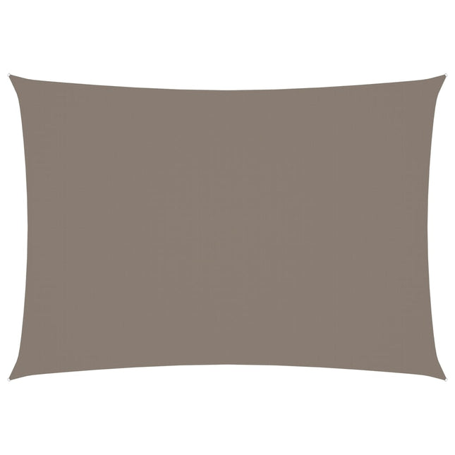 Zonnescherm Rechthoekig Oxford Stof Taupe 3 x 5 m