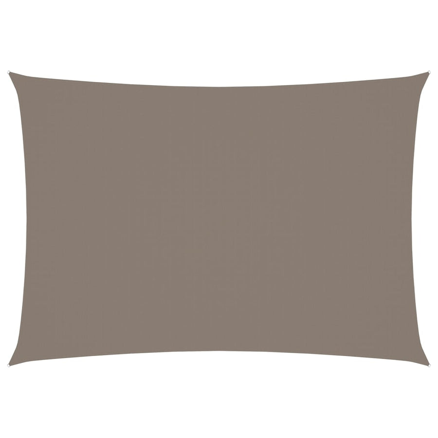 Zonnescherm Rechthoekig Oxford Stof Taupe 3 x 5 m