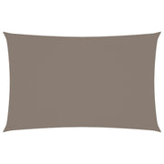 Zonnescherm rechthoekig 3x6 m taupe oxford stof