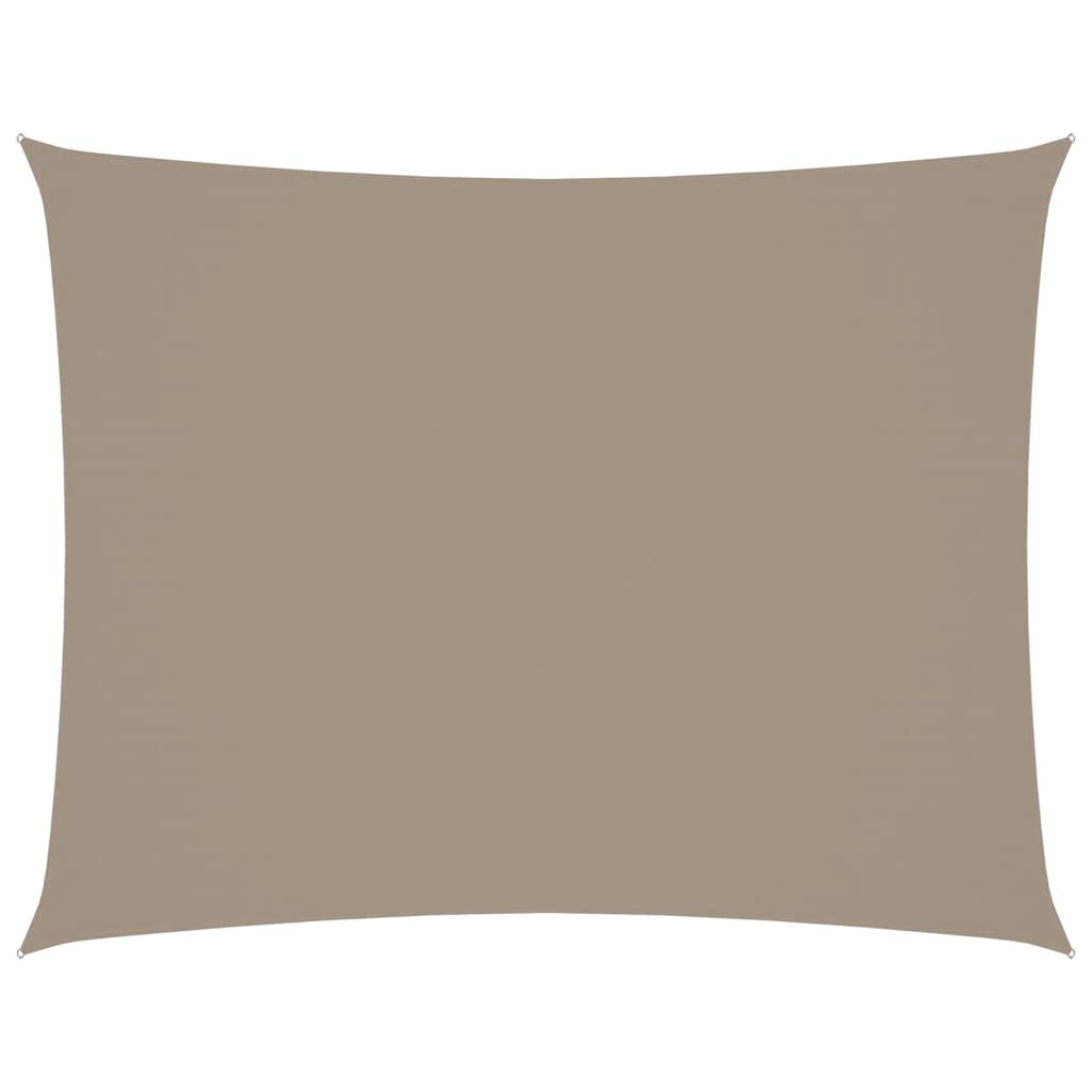 Zonnescherm Rechthoekig 3,5X4,5 M Oxford Stof Taupe 3.5 x 4.5 m