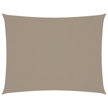 Zonnescherm Rechthoekig 3,5X4,5 M Oxford Stof Taupe 3.5 x 4.5 m