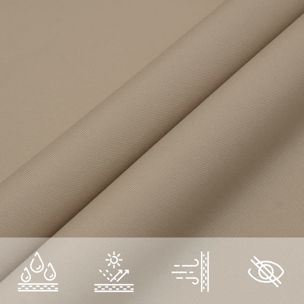 Zonnescherm Rechthoekig 3,5X4,5 M Oxford Stof Taupe 3.5 x 4.5 m
