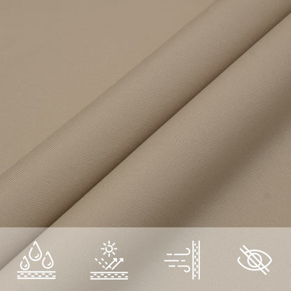 Zonnescherm Rechthoekig 3,5X4,5 M Oxford Stof Taupe 3.5 x 4.5 m