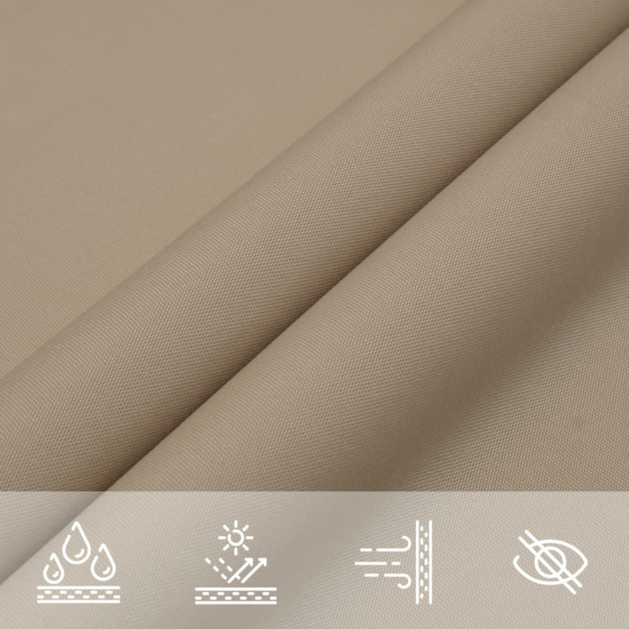 Zonnescherm Rechthoekig 3,5X4,5 M Oxford Stof Taupe 3.5 x 4.5 m