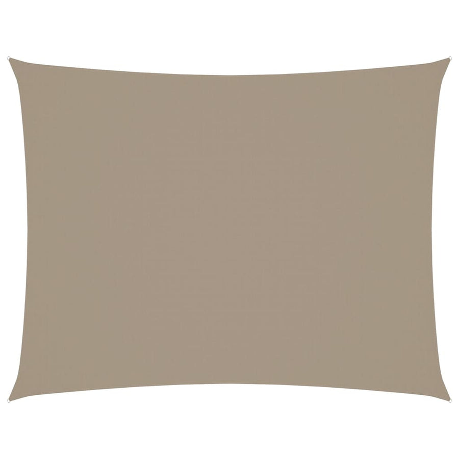 Zonnescherm Rechthoekig 3,5X5 M Oxford Stof Taupe 3.5 x 5 m