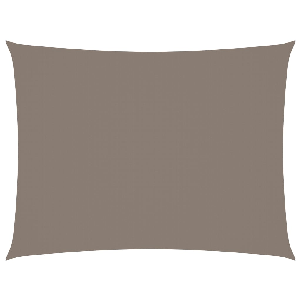 Zonnescherm Rechthoekig Oxford Stof Taupe 4 x 6 m