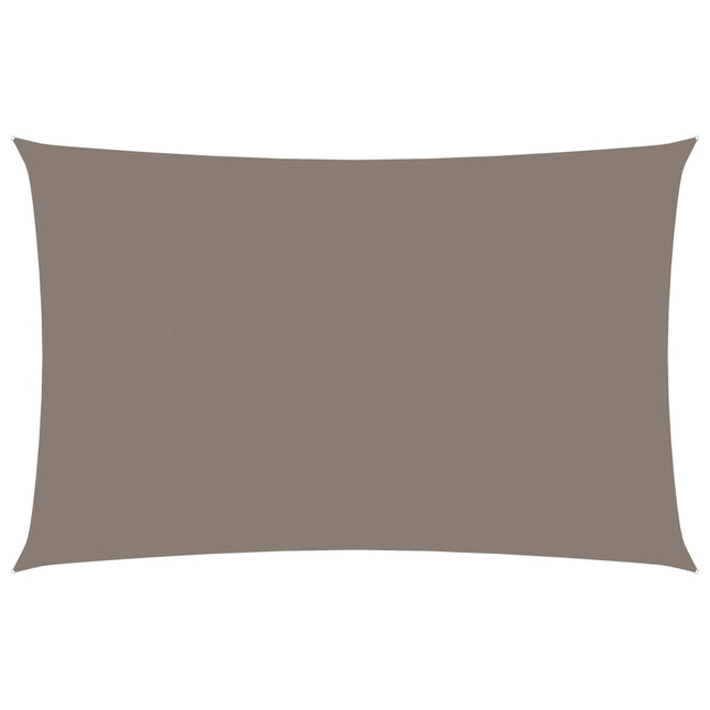 Zonnescherm Rechthoekig Oxford Stof Taupe 4 x 7 m