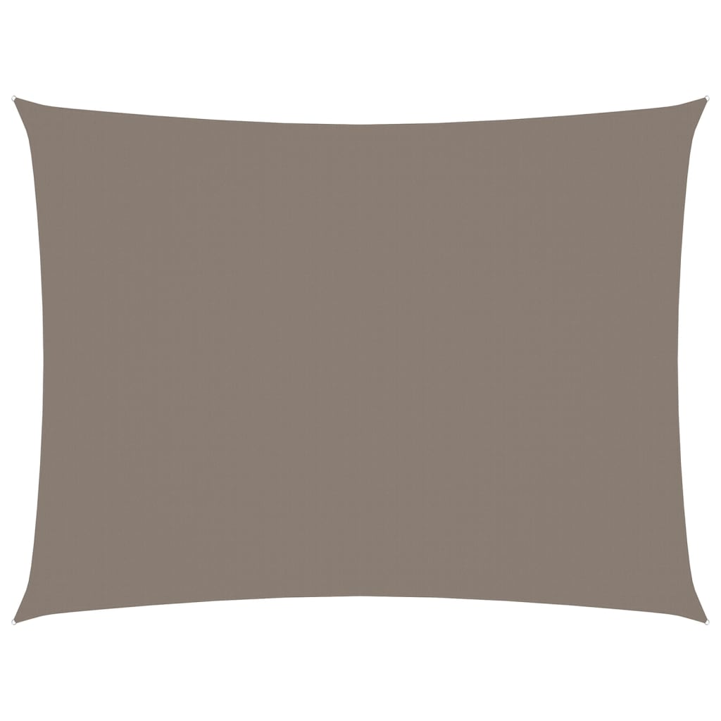 Zonnescherm Rechthoekig Oxford Stof Taupe 5 x 6 m